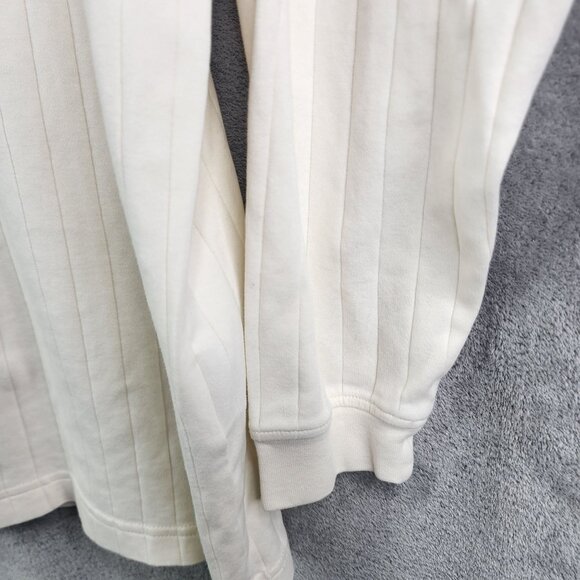 Mens Beige Keeter Bay Ribbed Shirt Long Sleeve 100% Cotton Crew Neck Size XXL - Picture 5 of 10